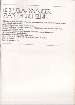 Bohuslav Šnajder: Zlatý trojúhelník