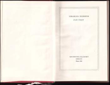 Charles Dickens: Zlé časy