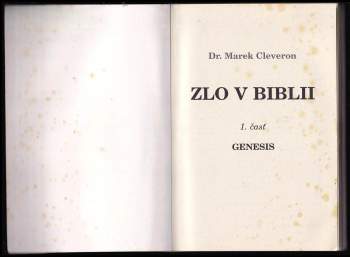 Marek Cleveron: Zlo v Bibli