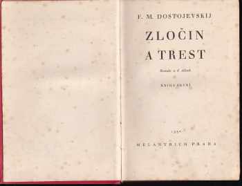Fedor Michajlovič Dostojevskij: Zločin a trest