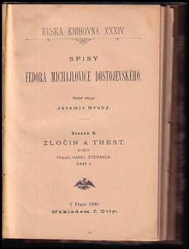 Fedor Michajlovič Dostojevskij: Zločin a trest
