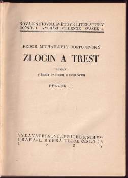 Fedor Michajlovič Dostojevskij: Zločin a trest