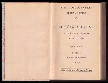 Fedor Michajlovič Dostojevskij: Zločin a trest