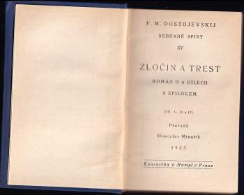 Fedor Michajlovič Dostojevskij: Zločin a trest