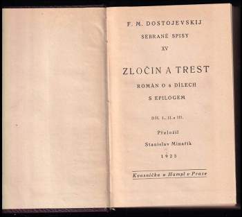 Fedor Michajlovič Dostojevskij: Zločin a trest