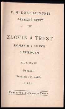 Fedor Michajlovič Dostojevskij: Zločin a trest