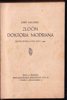 Josef Müldner: Zločin doktora Modrana