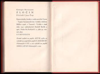 Georges Bernanos: Zločin