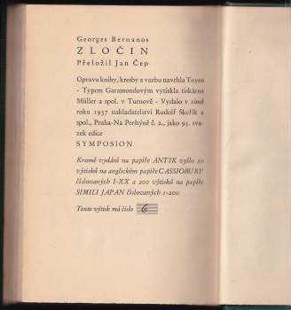 Georges Bernanos: Zločin