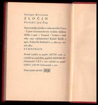 Georges Bernanos: Zločin