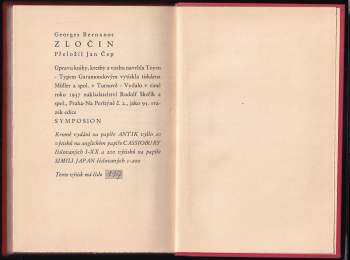Georges Bernanos: Zločin