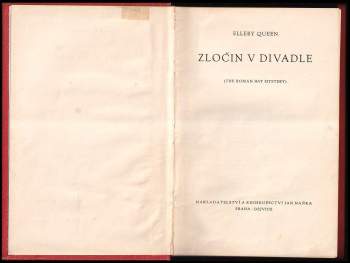 Ellery Queen: Zločin v divadle
