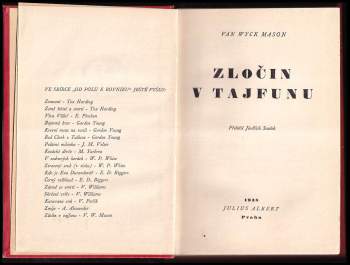 Van Wyck Mason: Zločin v tajfunu