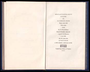 Antonín Sova: Zlomená duše