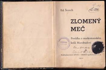 Eduard Štorch: Zlomený meč