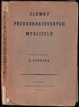 Zlomky předsokratovských myslitelů