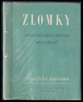 Zlomky předsokratovských myslitelů