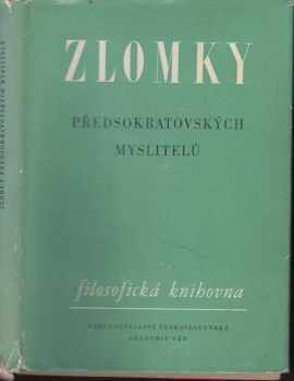 Zlomky předsokratovských myslitelů