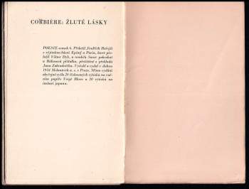 Tristan Corbière: Žluté lásky