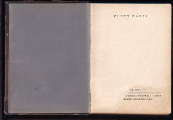 František H Šubert: Žlutý ďábel