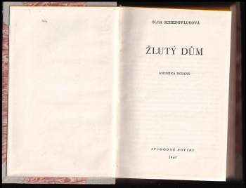 Olga Scheinpflugová: Žlutý dům