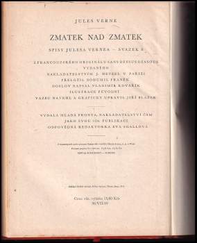 Jules Verne: Zmatek nad zmatek, aneb, Bez hlavy a paty