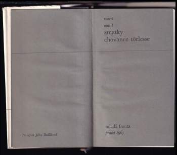 Robert Musil: Zmatky chovance Törlesse