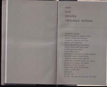 Robert Musil: Zmatky chovance Törlesse