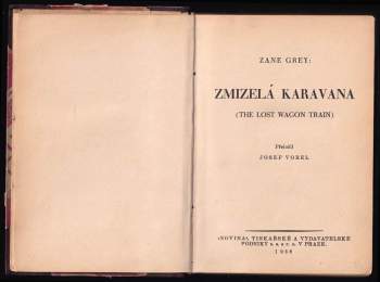 Zane Grey: Zmizelá karavana