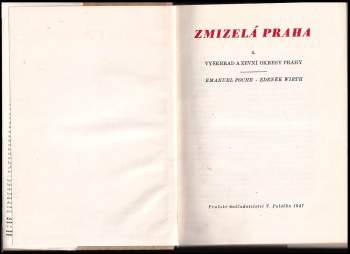 Emanuel Poche: Zmizelá Praha