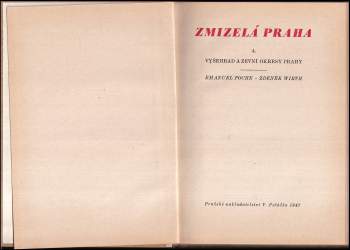 Emanuel Poche: Zmizelá Praha