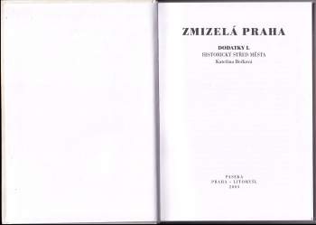 Kateřina Bečková: Zmizelá Praha