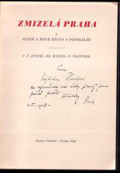 V. V Štech: Zmizelá Praha