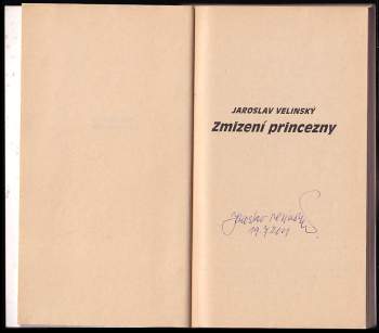 Jaroslav Velinský: Zmizení princezny