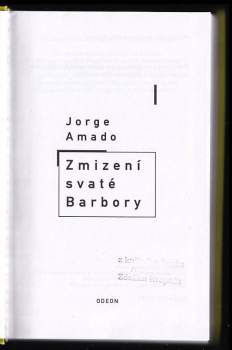 Jorge Amado: Zmizení svaté Barbory
