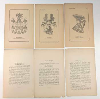 Vojtěch Král z Dobré Vody: Znaky rodů českých vydané při Časopisu Společnosti přátel starožitností českých w Praze roč. II. (1894.) až VI. (1898.)