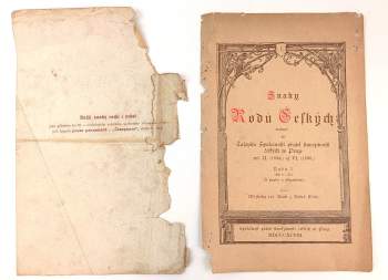 Vojtěch Král z Dobré Vody: Znaky rodů českých vydané při Časopisu Společnosti přátel starožitností českých w Praze roč. II. (1894.) až VI. (1898.)