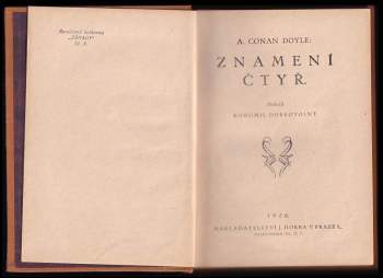 Arthur Conan Doyle: Znamení čtyř