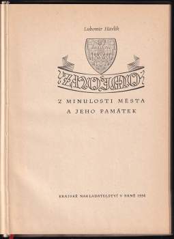 Lubomír Emil Havlík: Znojmo
