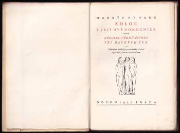 Donatien Alphonse François de Sade: Zoloe a její dvě pomocnice, neboli, Několik týdnů života tří hezkých žen