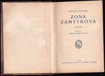 Stevan Sremac: Zona Zamfirova
