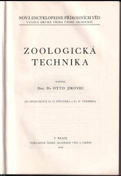Otto Jírovec: Zoologická technika