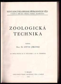 Otto Jírovec: Zoologická technika