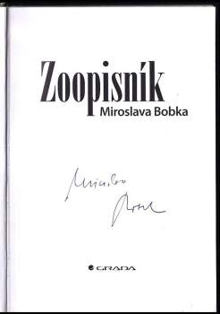 Miroslav Bobek: Zoopisník Miroslava Bobka
