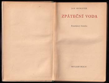 Jan Morávek: Zpáteční voda