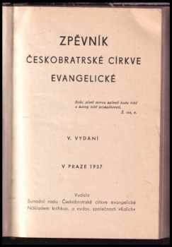 Zpěvník českobratrské církve evangelické