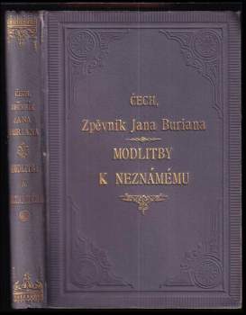 Svatopluk Čech: Modlitby k Neznáménu