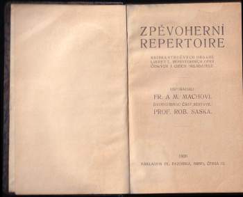 Robert Saska: Zpěvoherní repertoire