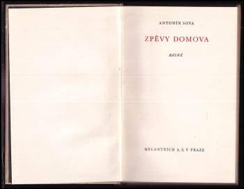Antonín Sova: Zpěvy domova