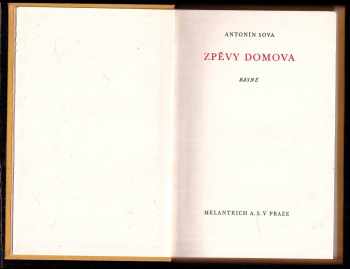 Antonín Sova: Zpěvy dnešků i zítřků
